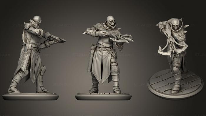 Figurines heroes, monsters and demons (Marksman Of Death, STKM_0958) 3D models for cnc